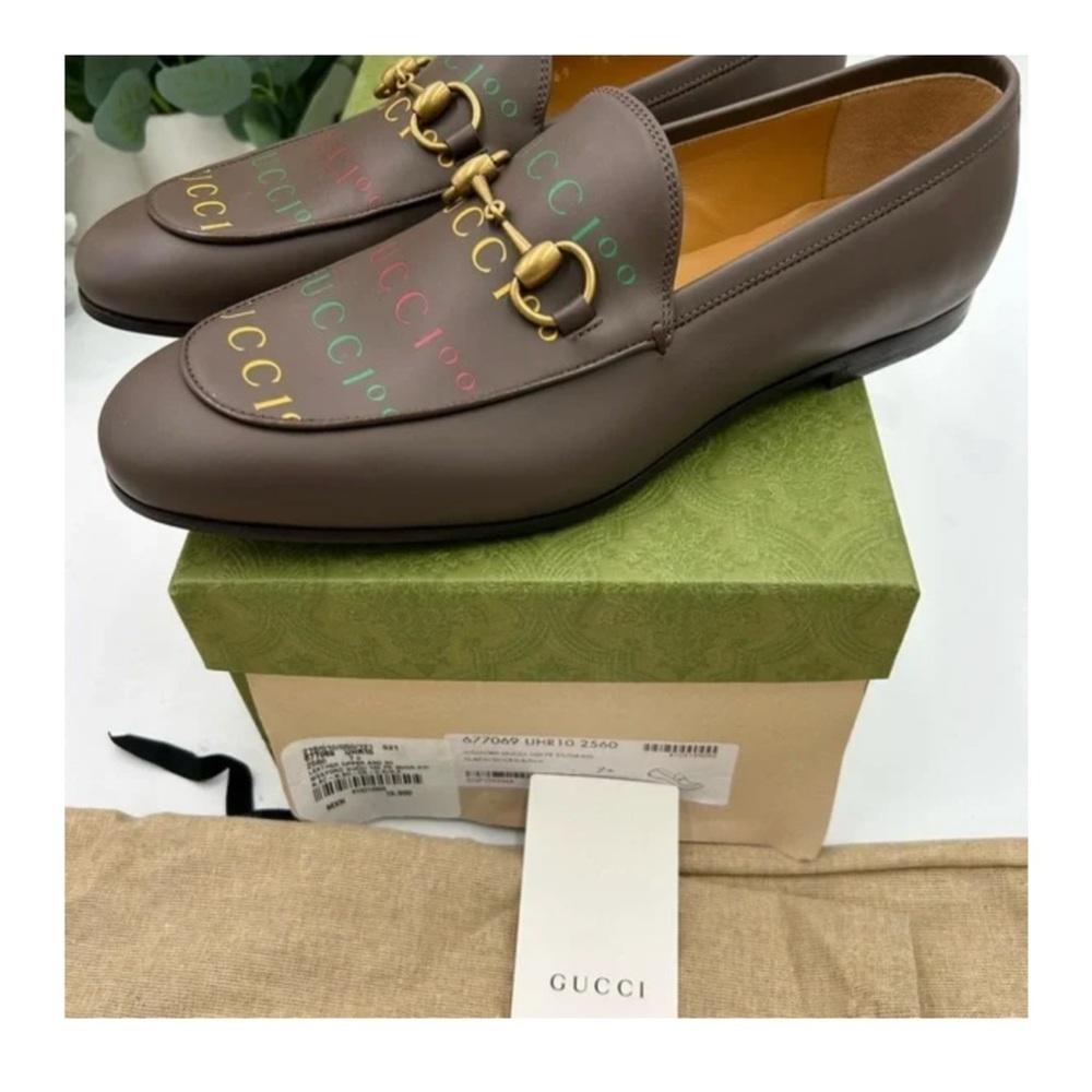 Gucci JORDAAN horse bit 100th anniversary, Leather loafers 7.5 fits 8.5 US - Picture 6 of 7